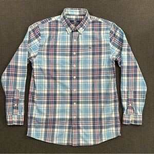 Vineyard Vines Youth Large 14 16 Whale Shirt Plaid Button Down